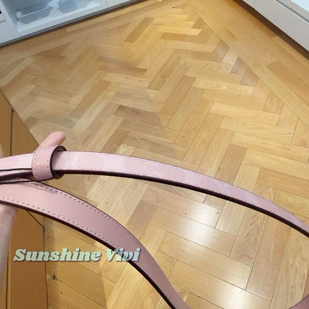 NWT Coach Classic Buckle Cut To Size Reversible Belt, 18 Mm CX058 Powder Pink - Picture 6 of 8